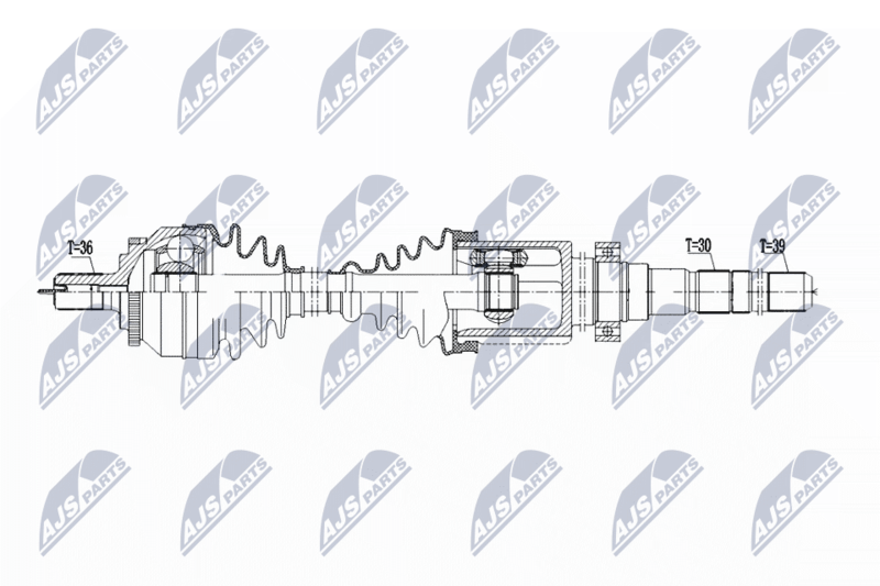 NTY NPW-VV-147 Drive Shaft
