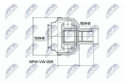 Joint Kit, drive shaft NTY NPW-VW-009