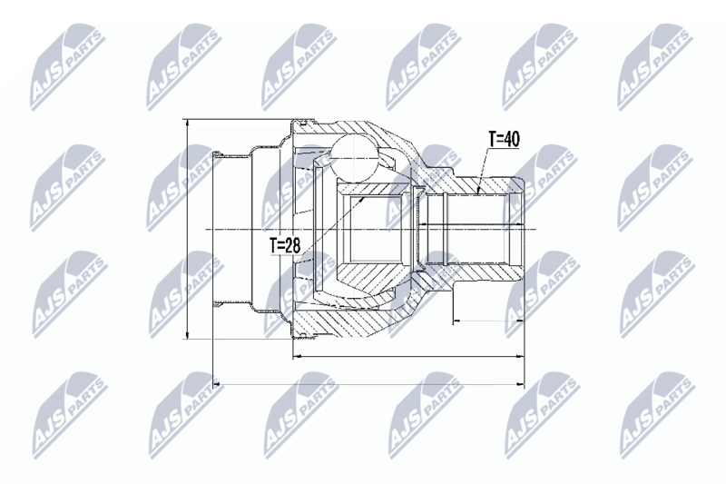 NTY NPW-VW-031 Joint Kit, drive shaft