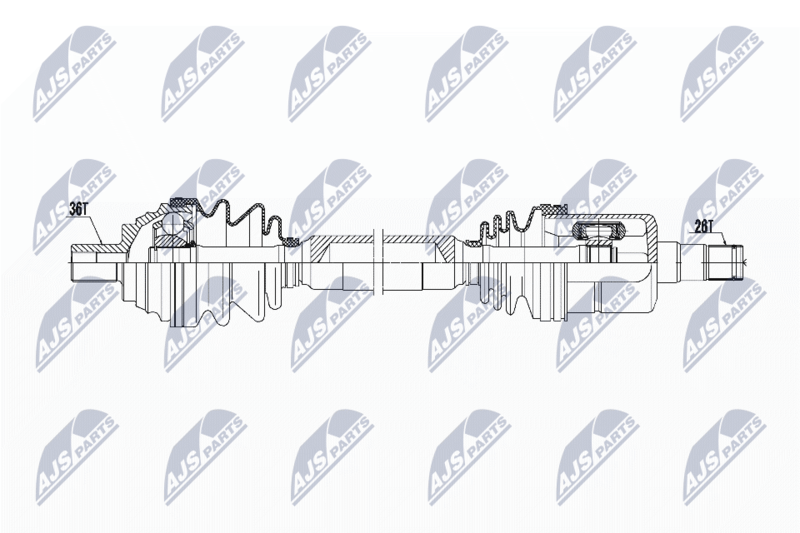 NTY NPW-VW-053 Drive Shaft