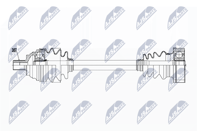 NTY NPW-VW-057 Drive Shaft