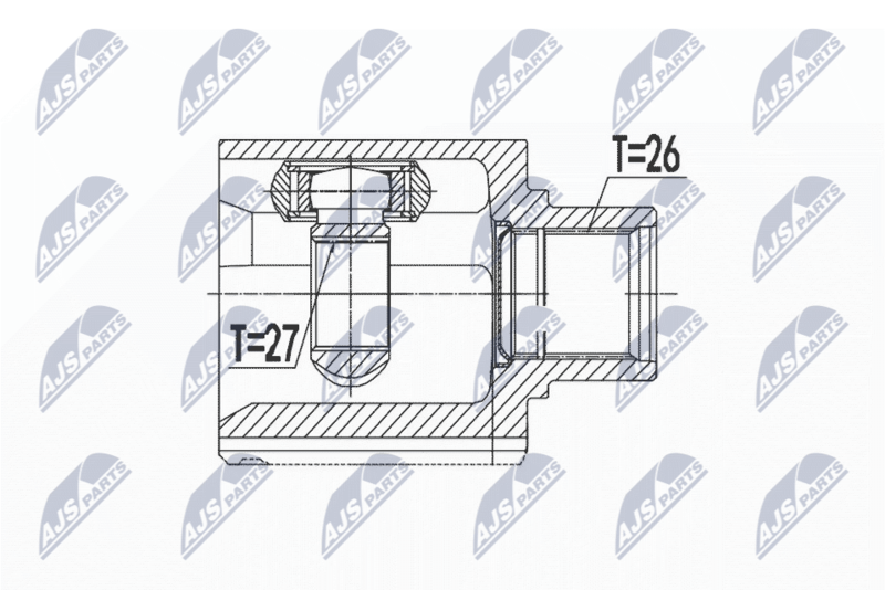 NTY NPW-VW-076 Joint Kit, drive shaft