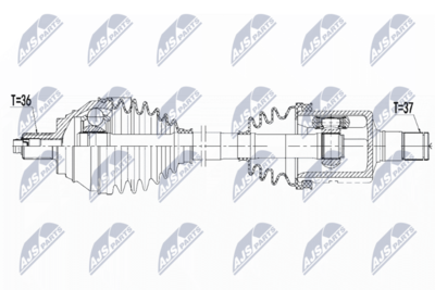 Drive Shaft NTY NPW-VW-081