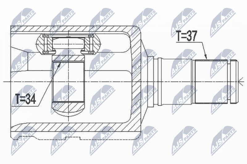 NTY NPW-VW-082 Joint Kit, drive shaft
