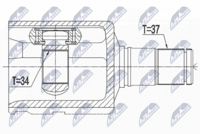 Joint Kit, drive shaft NTY NPW-VW-082