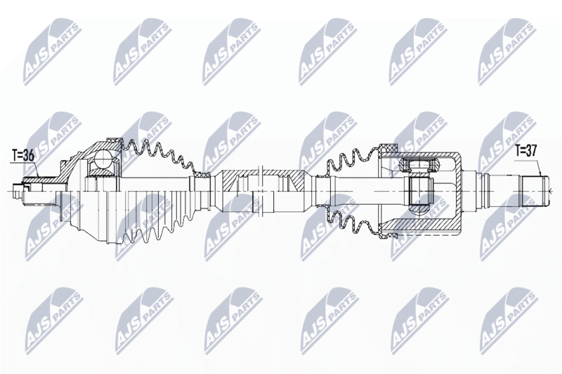 NTY NPW-VW-083 Drive Shaft