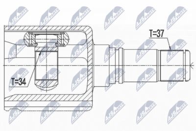 Joint Kit, drive shaft NTY NPW-VW-084