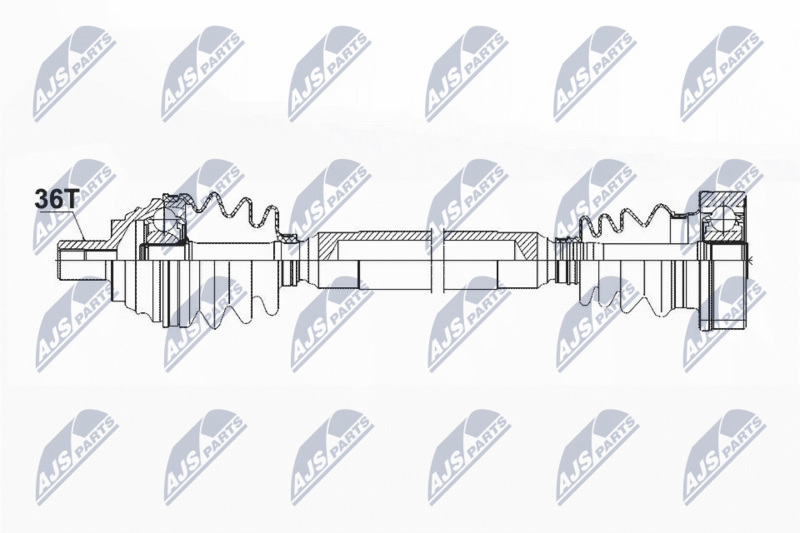 NTY NPW-VW-085 Drive Shaft