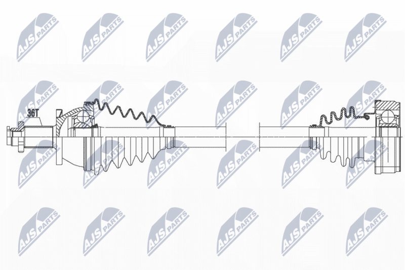 NTY NPW-VW-105 Drive Shaft