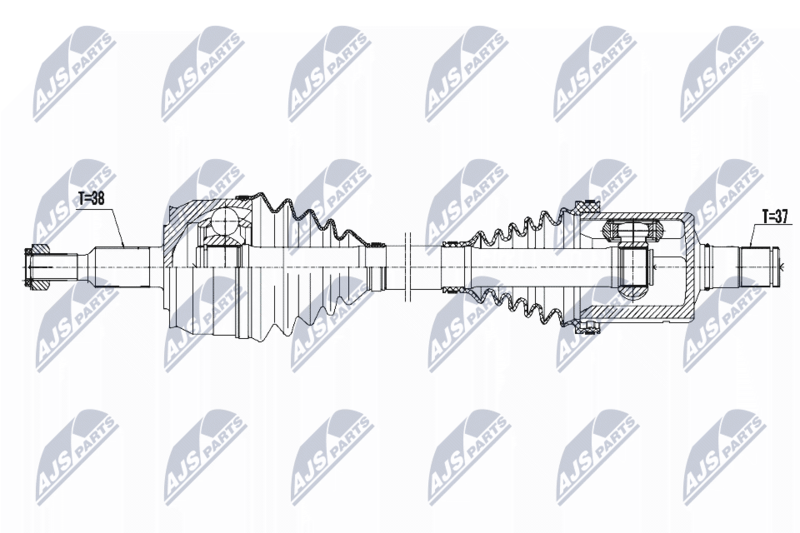 NTY NPW-VW-129 Drive Shaft