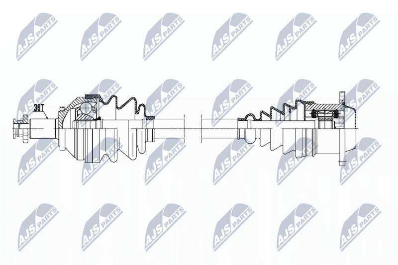 NTY NPW-VW-147 Drive Shaft