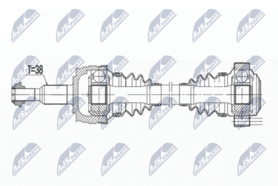 Drive Shaft NTY NPW-VW-176