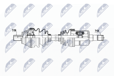 Drive Shaft NTY NPW-VW-192