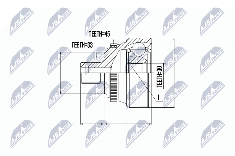 NTY NPZ-AU-003 Joint Kit, drive shaft