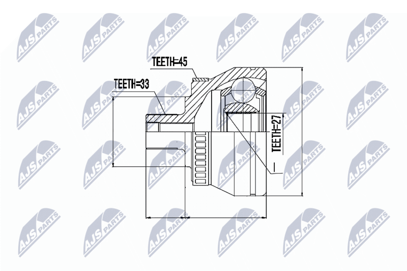 NTY NPZ-AU-043 Joint Kit, drive shaft