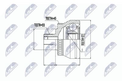 Joint Kit, drive shaft NTY NPZ-AU-043