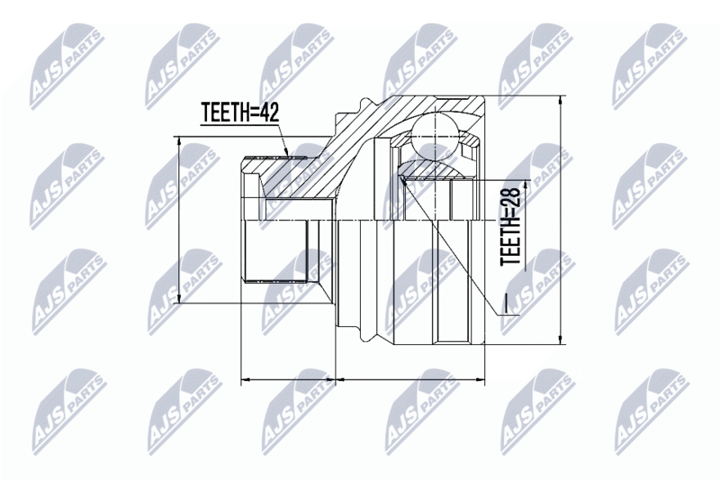 NTY NPZ-AU-054 Joint Kit, drive shaft