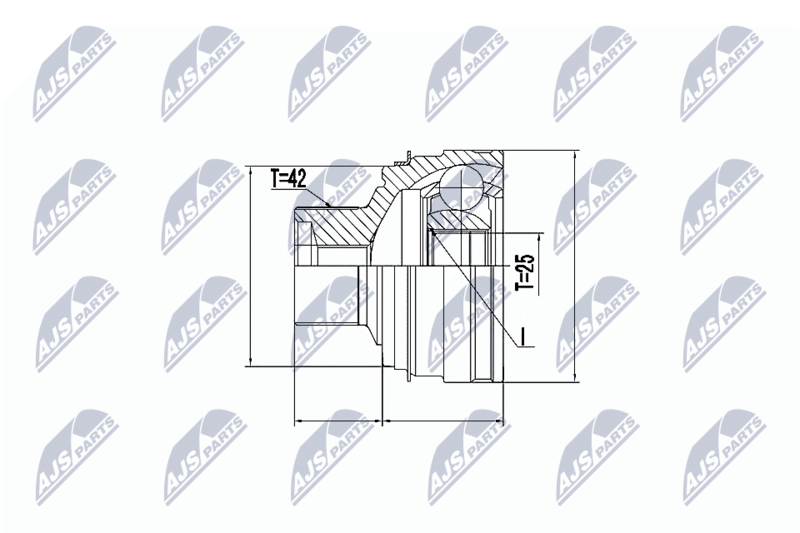 NTY NPZ-AU-055 Joint Kit, drive shaft