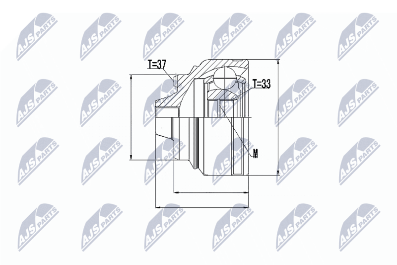 NTY NPZ-BM-008 Joint Kit, drive shaft