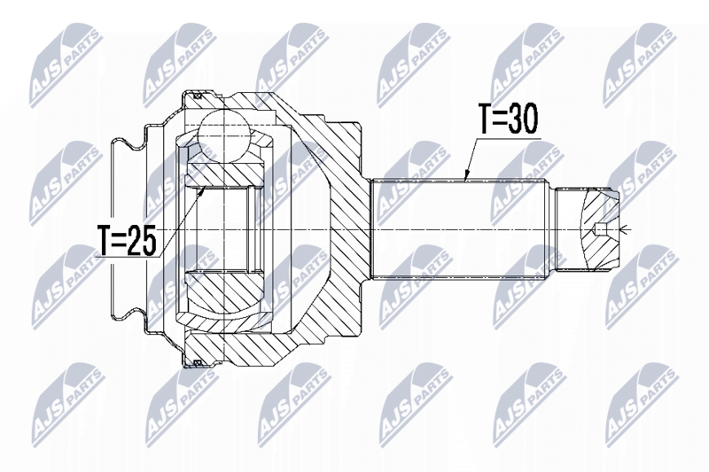 NTY NPZ-BM-014 Joint Kit, drive shaft