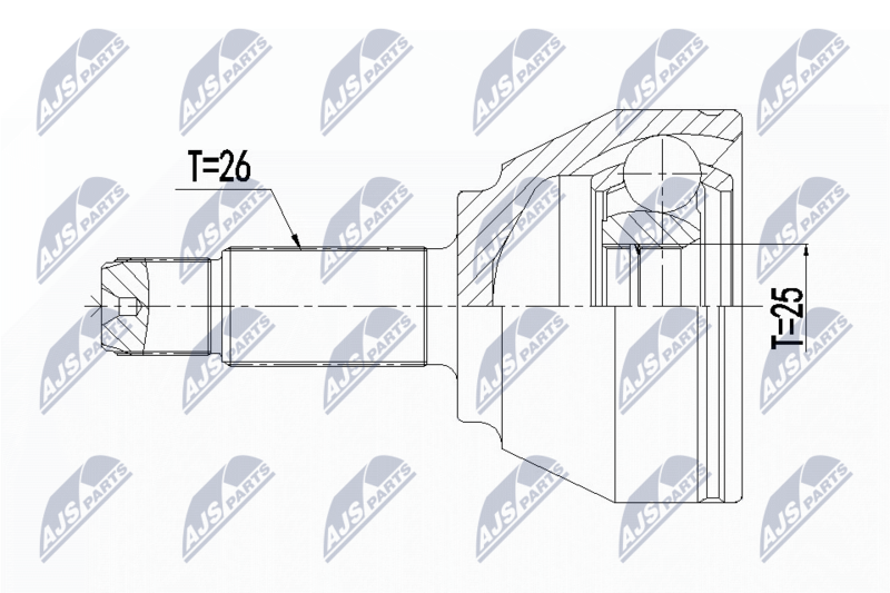 NTY NPZ-BM-018 Joint Kit, drive shaft