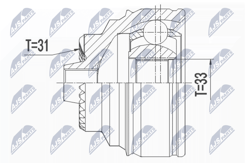 NTY NPZ-BM-021 Joint Kit, drive shaft