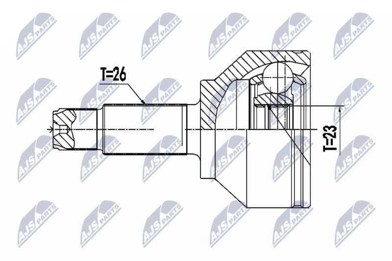 NTY NPZ-BM-023 Joint Kit, drive shaft