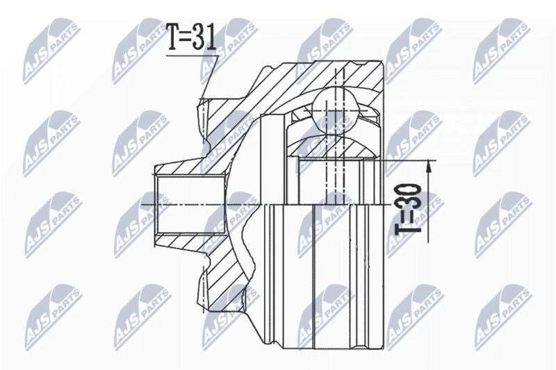 NTY NPZ-BM-024 Joint Kit, drive shaft