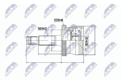 Joint Kit, drive shaft NTY NPZ-CH-009