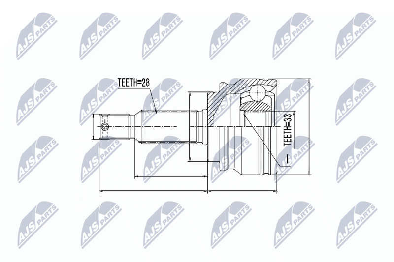 NTY NPZ-CH-010 Joint Kit, drive shaft