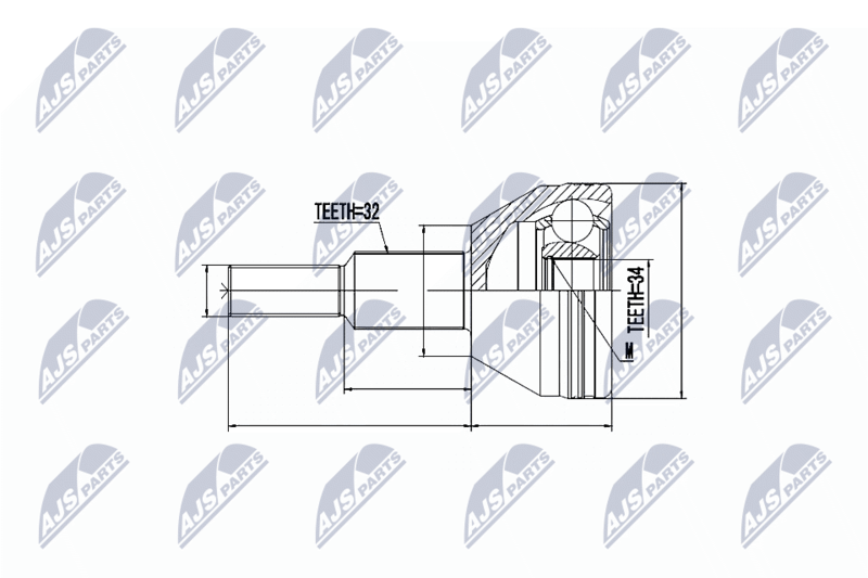 NTY NPZ-CH-016 Joint Kit, drive shaft