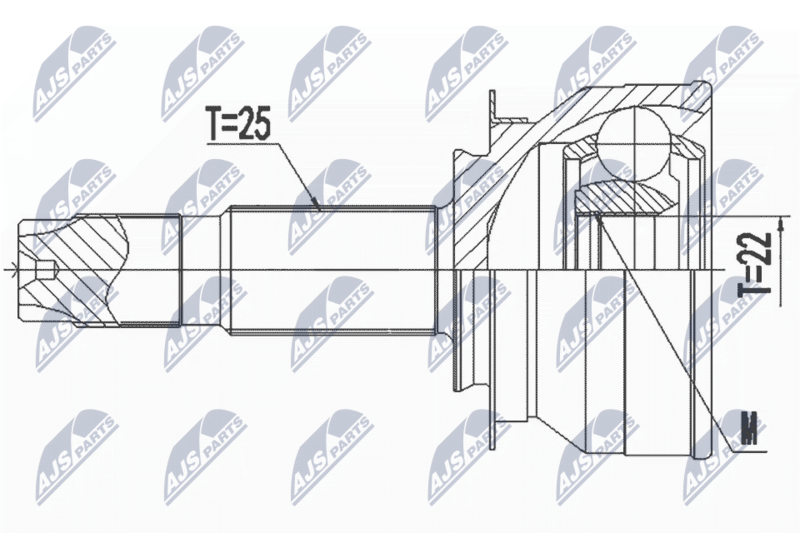 NTY NPZ-CH-040 Joint Kit, drive shaft