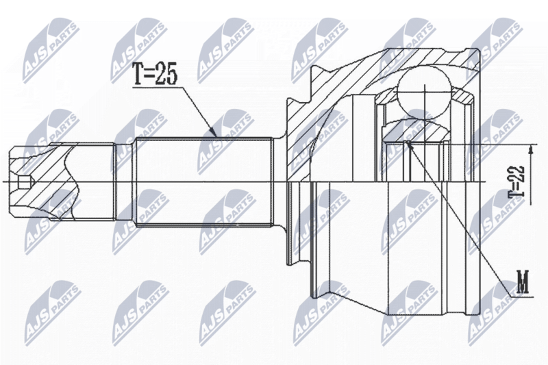 NTY NPZ-CT-024 Joint Kit, drive shaft