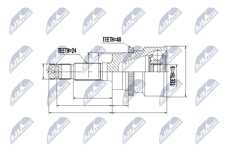 NTY NPZ-DA-015 Joint Kit, drive shaft