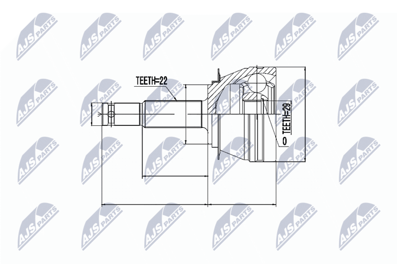 NTY NPZ-DW-001 Joint Kit, drive shaft