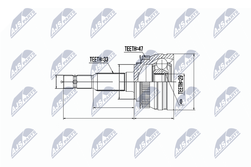 NTY NPZ-DW-004 Joint Kit, drive shaft