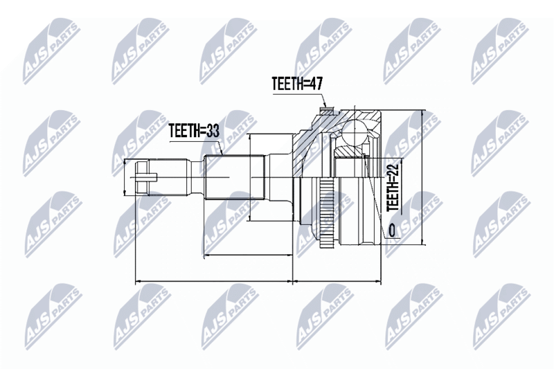 NTY NPZ-DW-007 Joint Kit, drive shaft