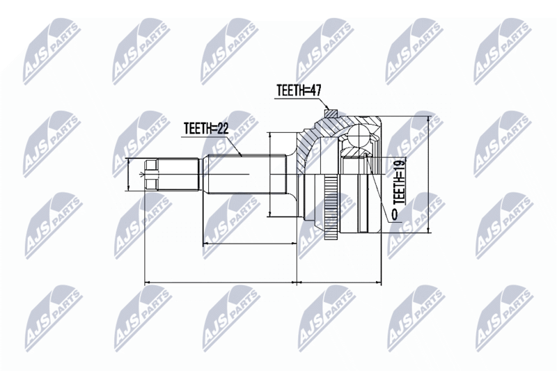 NTY NPZ-DW-018 Joint Kit, drive shaft