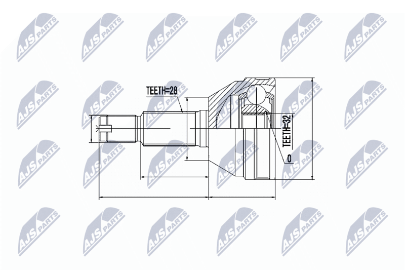 NTY NPZ-DW-024 Joint Kit, drive shaft