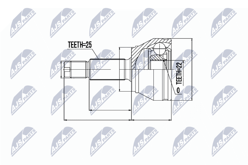 NTY NPZ-FR-006 Joint Kit, drive shaft