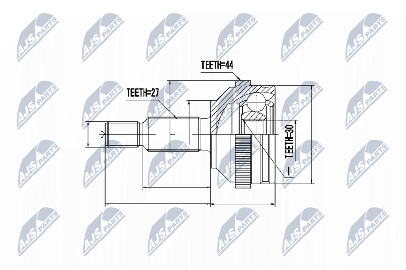 NTY NPZ-FR-009 Joint Kit, drive shaft