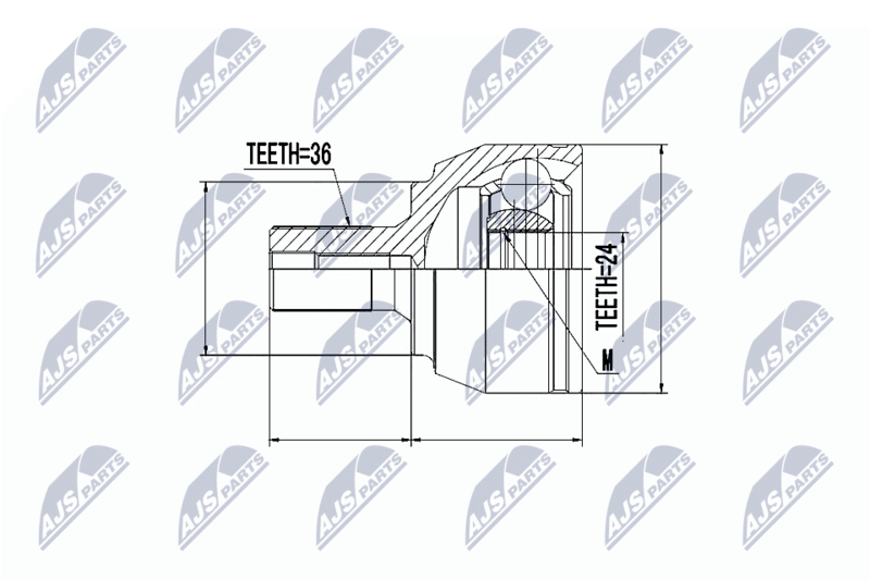 NTY NPZ-FR-015 Joint Kit, drive shaft