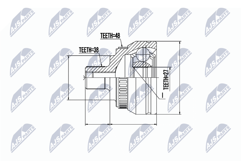 NTY NPZ-FR-020 Joint Kit, drive shaft