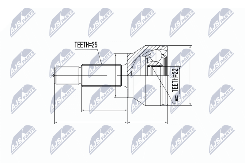 NTY NPZ-FR-025 Joint Kit, drive shaft