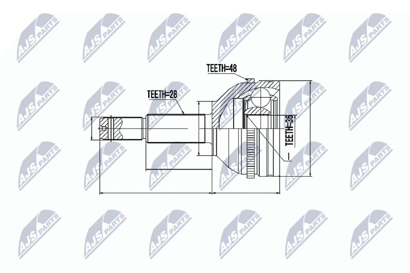 NTY NPZ-FR-035 Joint Kit, drive shaft