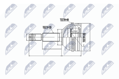 Joint Kit, drive shaft NTY NPZ-FR-035
