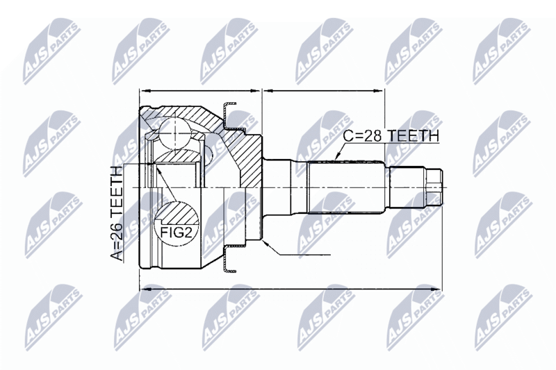 NTY NPZ-FR-047 Joint Kit, drive shaft