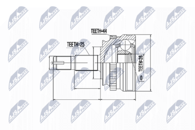Joint Kit, drive shaft NTY NPZ-FT-006