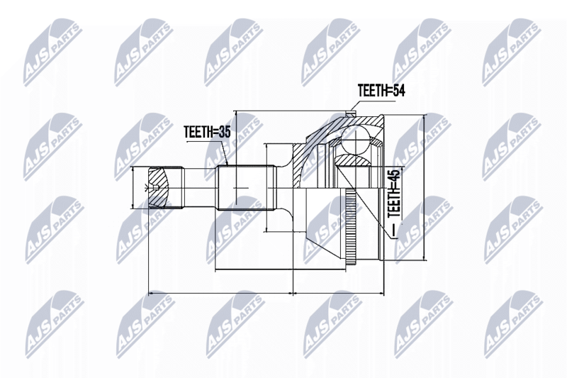NTY NPZ-FT-008 Joint Kit, drive shaft