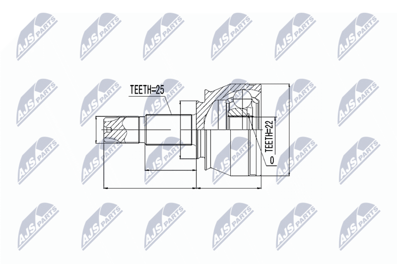 NTY NPZ-FT-024 Joint Kit, drive shaft